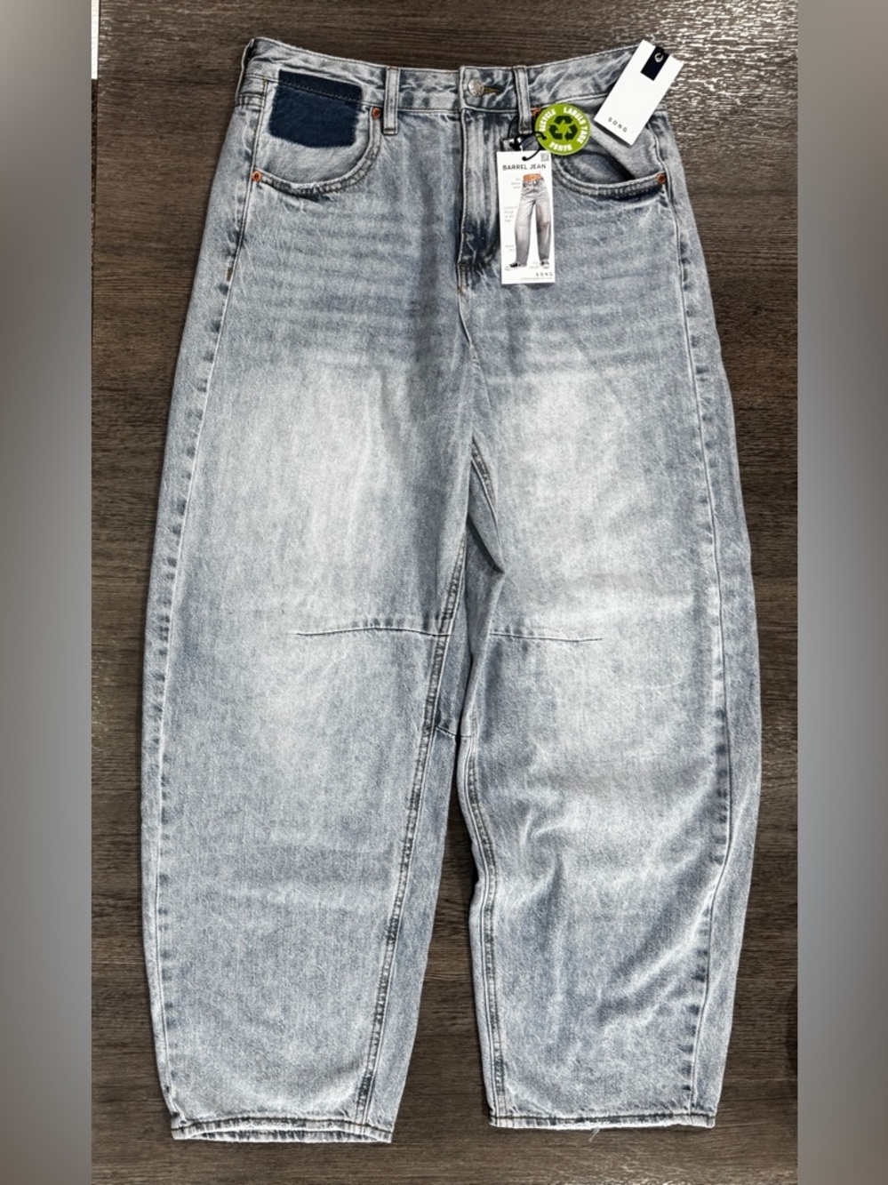 S.O.N.G Barrel Jeans Size 7 28 Light Wash
